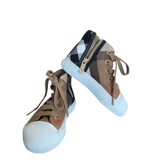 B BURBERRY House Check Toddler Shoes Size 24 - Picture 8 of 11